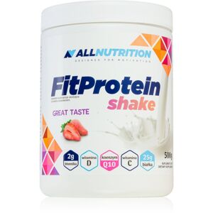 Allnutrition FitProtein Shake směs na přípravu koktejlu s proteinem příchuť Strawberry 500 g