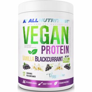 ALLNUTRITION Vegan Pea Protein veganský protein příchuť vanilla & blackcurrant 500 g