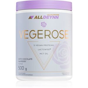 Allnutrition Alldeynn Vegerose veganský protein s probiotiky příchuť White Chocolate & Raspberry 500 g