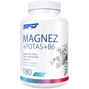 SFD Nutrition Magnesium + Potassium + B6 tablety pro podporu činnosti nervové soustavy 180 tbl
