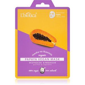 L’biotica Vegan Organic Papaya čisticí pleťová maska