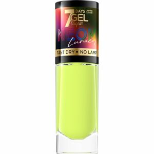 Eveline Cosmetics 7 Days Gel Laque Neon Lunacy neonový lak na nehty odstín 80 8 ml