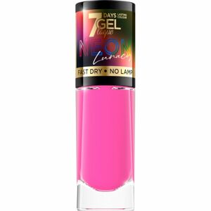 Eveline Cosmetics 7 Days Gel Laque Neon Lunacy neonový lak na nehty odstín 83 8 ml