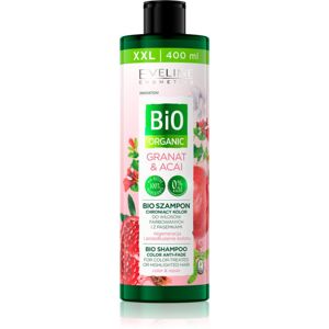 Eveline Cosmetics Bio Organic Granat & Acai regenerační šampon pro barvené a melírované vlasy 400 ml