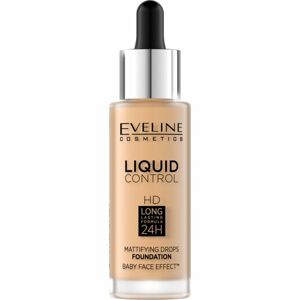 Eveline Cosmetics Liquid Control tekutý make-up s pipetou odstín 016 Vanilla Beige 32 ml