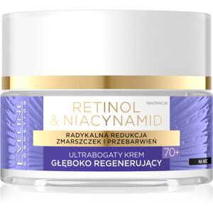 Eveline Cosmetics Retinol & Niacynamid hloubkově regenerační noční krém 70+ 50 ml