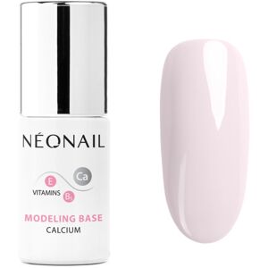 NeoNail Modeling Base Calcium podkladový lak pro gelové nehty s vápníkem odstín Basic Pink 7,2 ml