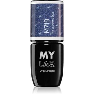 MYLAQ UV Gel Polish gelový lak na nehty odstín My Gleaming Blue 5 ml