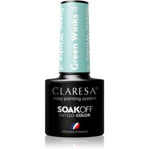 Claresa SoakOff UV/LED Color Green Winks gelový lak na nehty odstín 4 5 g