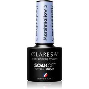 Claresa SoakOff UV/LED Color Marshmallow gelový lak na nehty odstín 5 5 g