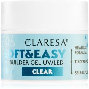 Claresa Soft&Easy Builder Gel podkladový gel na nehty odstín Clear 12 g