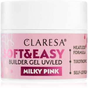 Claresa Soft&Easy Builder Gel podkladový gel na nehty odstín Milky Pink 12 g