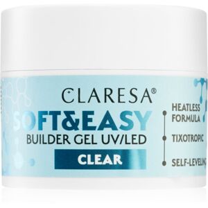 Claresa Soft&Easy Builder Gel podkladový gel na nehty odstín Clear 45 g