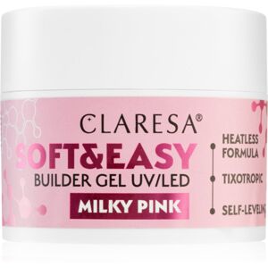 Claresa Soft&Easy Builder Gel podkladový gel na nehty odstín Milky Pink 45 g