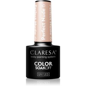 Claresa SoakOff UV/LED Color Perfect Nude gelový lak na nehty odstín 6 5 g