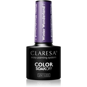 Claresa SoakOff UV/LED Color Winter Wonderland gelový lak na nehty odstín 7 5 g