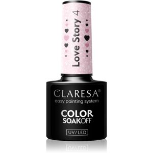 Claresa SoakOff UV/LED Color Love Story gelový lak na nehty odstín 4 5 g