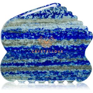 Crystallove Lapis Lazuli Contour Gua Sha masážní pomůcka 1 ks