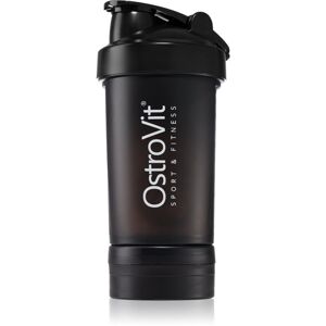 OstroVit Premium sportovní šejkr + zásobník barva Black 450 ml