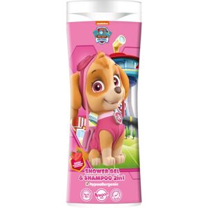 Nickelodeon Paw Patrol Shower gel& Shampoo 2in1 šampon a sprchový gel pro děti Strawberry 300 ml