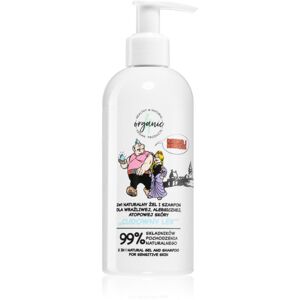 4Organic Kajko & Kokosz šampon a mycí gel 2 v 1 pro velmi suchou citlivou a atopickou pokožku pro děti 300 ml
