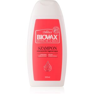 L’biotica Biovax Opuntia Oil & Mango regenerační šampon pro poškozené vlasy 200 ml