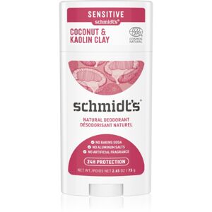 Schmidt's Coconut & Kaolin Clay tuhý deodorant 24h 75 g