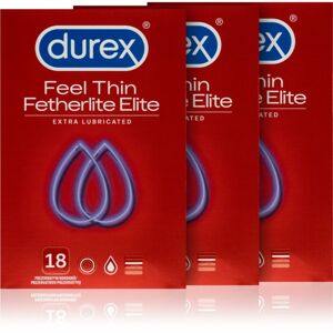 Durex Feel Thin Extra Lubricated 2+1 kondomy 54 ks