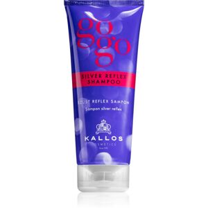 Kallos Gogo Silver Reflex šampon pro zesvětlené a blond vlasy neutralizující žluté tóny 200 ml