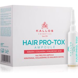 Kallos KJMN ampulky pro poškozené vlasy s keratinem, kolagenem a kyselinou hyaluronovou 10x10 ml