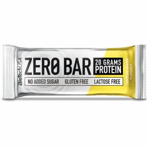 BioTech USA Zero Bar Protein proteinová tyčinka III. příchuť chocolate & banana 50 g