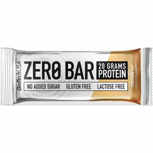 BioTech USA Zero Bar Protein proteinová tyčinka V. příchuť chocolate chip cookies 50 g