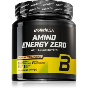BioTechUSA Amino Energy Zero with Electrolytes podpora sportovního výkonu a regenerace příchuť peach ice tea 360 g