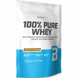 BioTech USA 100% Pure Whey syrovátkový protein VI. příchuť hazelnut 454 g