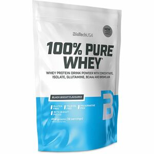 BioTech USA 100% Pure Whey syrovátkový protein IV. příchuť black biscuit 454 g