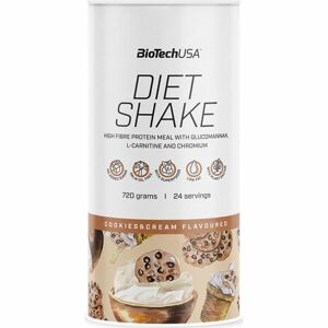 BioTechUSA Diet Shake prášek na přípravu nápoje pro snížení hmotnosti příchuť cookies & cream 720 g