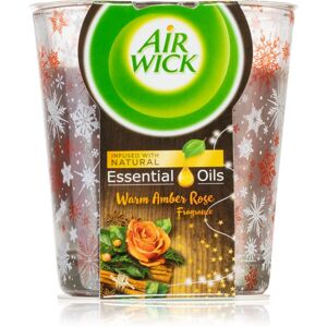 Air Wick Magic Winter Warm Amber Rose vonná svíčka 105 g