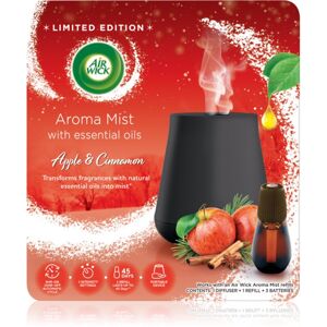 Air Wick Magic Winter Apple & Cinnamon aroma difuzér s náplní + baterie White Difuser 20 ml