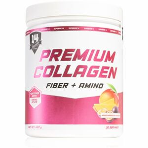 Superior 14 Premium Collagen Fiber + Amino podpora sportovního výkonu a regenerace příchuť mango 450 g