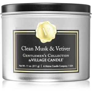 Village Candle Gentlemen's Collection Clean Musk & Vetiver vonná svíčka I. 311 g