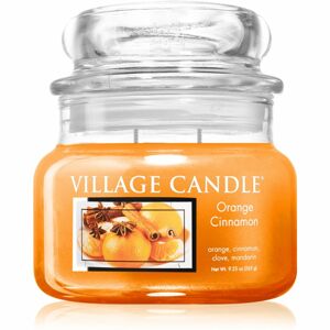 Village Candle Orange Cinnamon vonná svíčka (Glass Lid) 262 g
