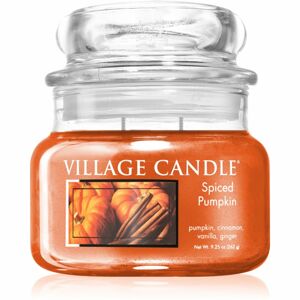 Village Candle Spiced Pumpkin vonná svíčka (Glass Lid) 262 g