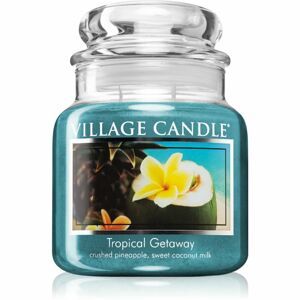 Village Candle Tropical Gateway vonná svíčka (Glass Lid) 390 g