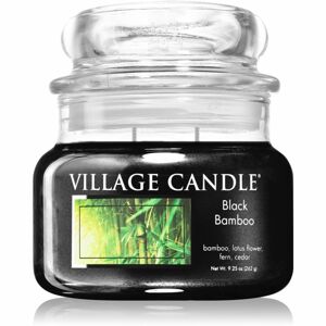 Village Candle Black Bamboo vonná svíčka (Glass Lid) 262 g