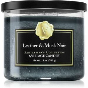 Village Candle Gentlemen's Collection Leather & Musk Noir vonná svíčka 396 g