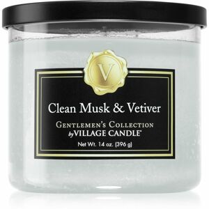 Village Candle Gentlemen's Collection Clean Musk & Vetiver vonná svíčka 396 g