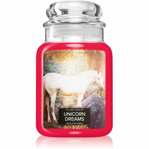 Village Candle Unicorn Dreams vonná svíčka (Glass Lid) 602 g