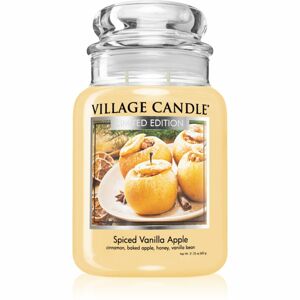 Village Candle Spiced Vanilla Apple vonná svíčka (Glass Lid) 602 g