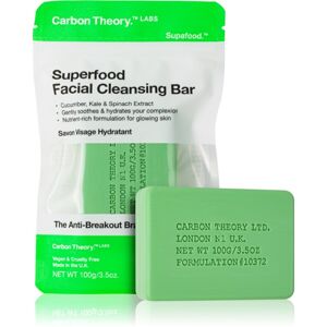Carbon Theory Facial Cleansing Bar Superfood čisticí mýdlo na obličej Green 100 g
