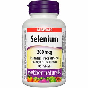 Webber Naturals Selenium 200 mcg podpora správného fungování organismu